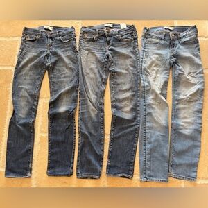 3 pack! Two Abercrombie kids and one Hollister jeans